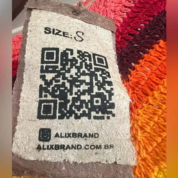 ALIX PINHO Rainbow Crochet Dress Handmade Boho Festival Maxi Multicolor - Picture 10 of 11